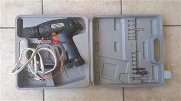 Stramm 12V Cordless drill. Improved to work on a car vattery.  