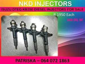 DIESEL INJECTORS NEW OR RECON ON ISUZU DTEQ KB250 FOR SALE