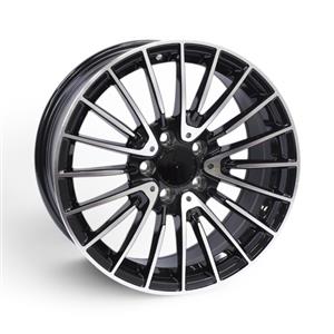 17″ M9154 5/112 Black Machine Face Alloy Wheels
