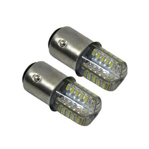 Double Contact 48 LED SMD Bulbs - White (pair)