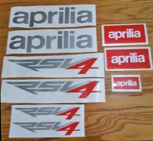 Aprilia RSV4 Decals stickers vinyl graphics