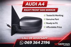AUDI A4 RIGHT FRONT SIDE MIRROR AVAILABLE FOR SALE