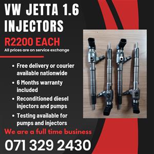 VW JETTA 1.6 INJECTORS FOR SALE WITH WARRANTY 