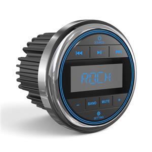 Marine Tech MS-15RV Round Face Ip5 Med Player for Boats/ATV/Offroad
