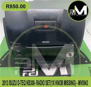RADIO SET - ISUZU D-TEQ KB300