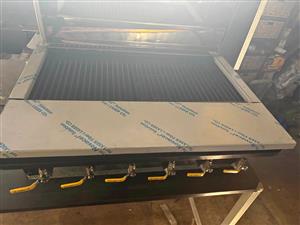 Gas flame Grillers from 3 burner up to 12 burner 