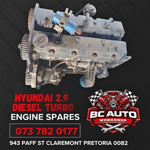 Hyundai 2.9 diesel turbo engine stripping for spares
