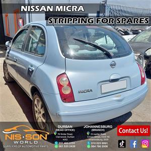 NISSAN MICRA STRIPPING FOR SPARES