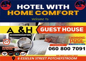 Accommodation in POTCH A AND H  GUEST HOUSE AND LODGE IN POTCHEFSTROOM BULT  