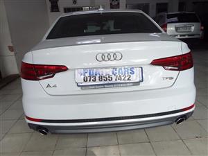 2016 AUDI A4 1.8T TFSI SLINE AUTOMATIC WHITE PETROL LEATHER SUNROOF REVERSE SENSER NAVIGATER