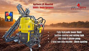 New Agritech 1000l boomsprayers for sale at Mad Farmer SA