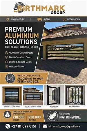 Aluminium garage door