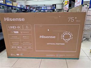 Brand New Hisense 75” Smart 4K UHD TV – World Cup Special Sale 