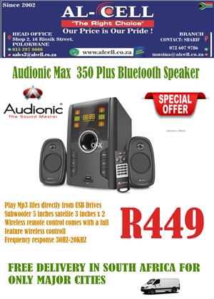 audionic max 350 bluetooth speaker