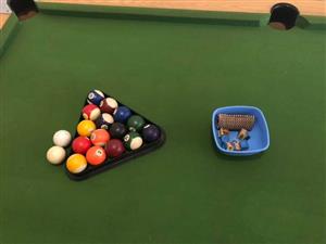 Pool table with all extra goodies and cues