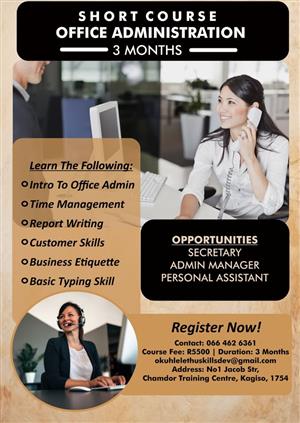 Computer Course and Office Administration Course