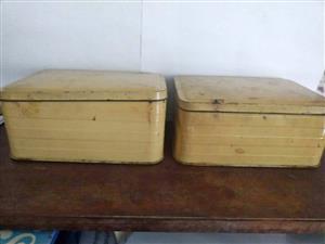 Pair of Vintage tins