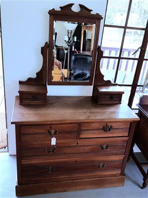 Antique, walnut dressing table