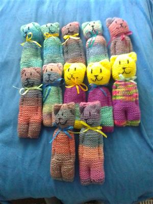 I'm selling knitted toys. It is R60. It is nice toys for kids. It is home made. 