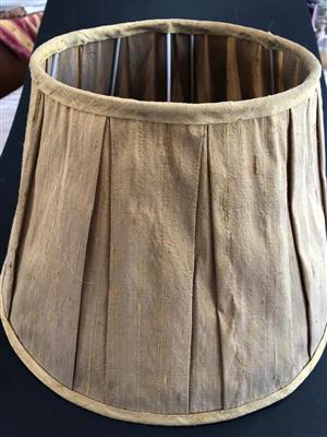 Raw silk lampshade - see condition below