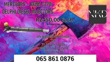 MERCEDES BENZ C270 DIESEL INJECTORS FOR SALE OR SAME DAY RECON