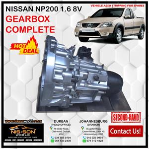 NISSAN NP200 1.6 8V GEARBOX COMPLETE