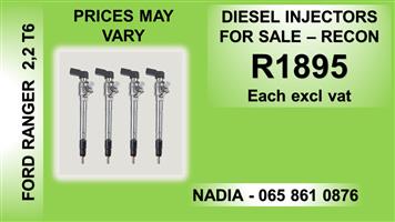 FORD RANGER 2.2 T6 DIESEL INJECTORS FOR SALE AND RECONDITIONED