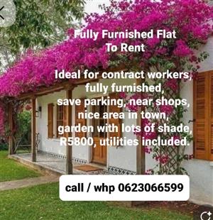 Fully Furnished flat to rent in Odendaalsrus