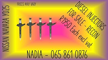NISSAN NAVARA YD25 QUALITY RECONDITIONED DIESEL INJECTORS FOR SALE