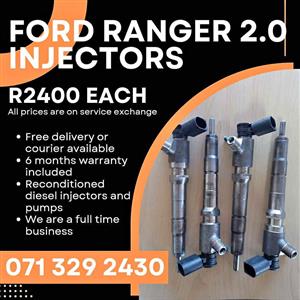 FORD RANGER 2.0 INJECTORS FOR SALE WITH WARRANTY