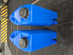 10L Plastic Jerry Can With Tap x 2