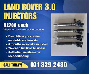 RANGE ROVER 3.0 INJECTORS FOR SALE WITH WARRANTY ON