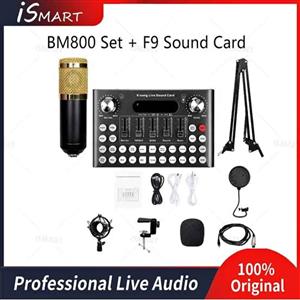 BM800 Recording Microphone+ F9 Sound card New with warranty and FREE DELIVERY