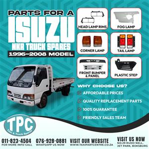 Isuzu NKR Truck 1996-2008 Model parts available in store.