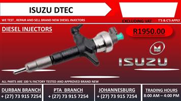 Isuzu DTEC Diesel Injectors 