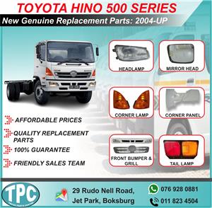 Toyota Hino 500 Series Model Parts Available