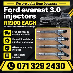FORD EVEREST 3.0 INJECTORS FOR SALE WITH WARRANTY 