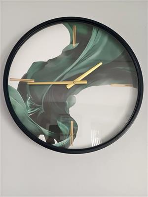 Stunning Wall Clock, 50cm in Good Working Condition