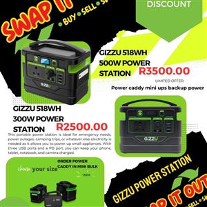 (NEW) GIZZU 300 & 500Watt POWER STATIONS on Special 