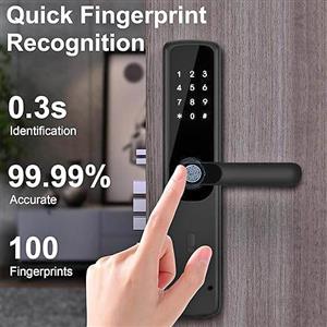 Smart Door Locks for  Lock APP, Fingerprint Door Lock with Handle,for Home, Office & Apartments
