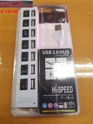 Equip USB port – 4 ports with a 2 meter long cable 