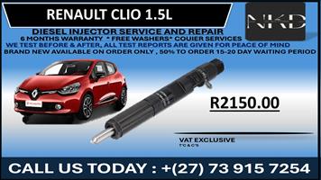 Renault Clio 1.5L Diesel Injectors 