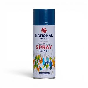 National Paints Fast Drying Acrylic Spray 400ml (Dark Blue)