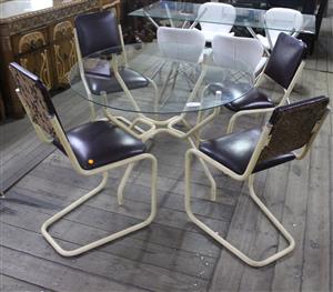 5 PIECE CREAM DINING ROOM SUITE S065090A