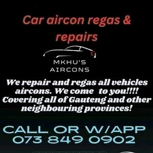 All vehicles aircon regas and repairs