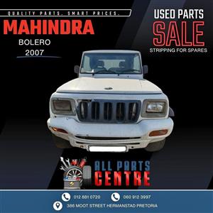 Mahindra Bolero 2007 Diesel Manual Stripping for Spares