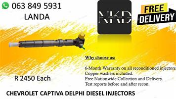 CHEVROLET CAPTIVA DIESEL INJECTORS NEW ON EXCHANGE OR RECON