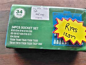 34 PC Socket Set