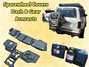 Armrests, Dashcover, Transmission, Sparewheel, Toolbags and more Canvas