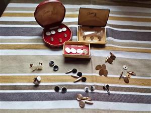 Vintage Cufflinks: 3 complete sets plus extra pairs